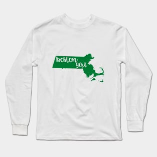 Boston Girl Massachusetts Home State Long Sleeve T-Shirt